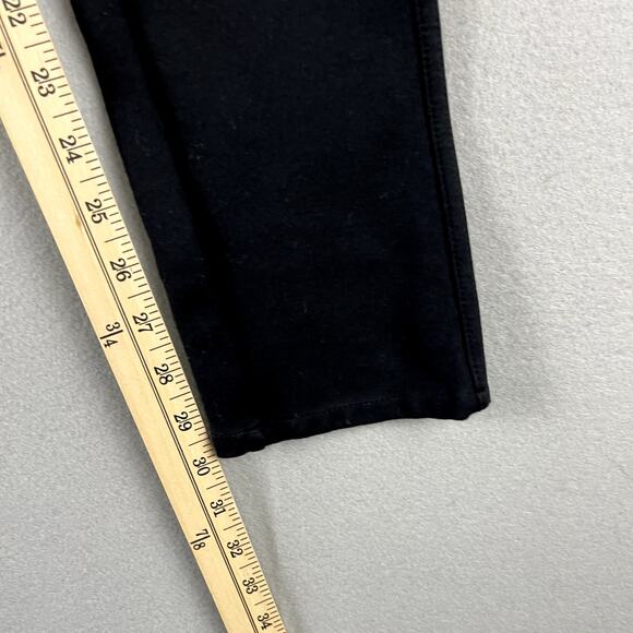 Roots Skinny Pull On Pants Womens Small Black Stretch Pockets Classic Basic - Picture 7 of 14